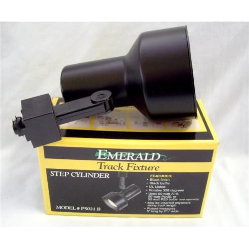 Emerald Track Lighting Fixture Black Light Step Cylinder Model P5021 B