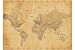 GIANT LAMINATED / ENCAPSULATED Map Of The World (Vintage Style) Poster Measures a massive 55 x 39 inches ( 140 x 100 cm )