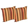 Toss Pillow Brown Multicolor Set of 2 - 14x14"