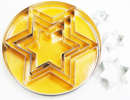Tinplated 7-pc. 6-point Star Cookie Cutter Set