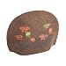 Fibres of Life - Brown Silk-Screened Tea Cozy - Flowers