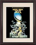 Framed 8.5 x 11 Super Bowl XVI Program Print | Details: 1982, 49ers vs Bengals