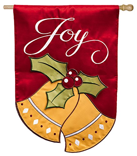 Joyful Christmas Bells Regular Applique Flag