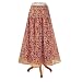 Kalamkari Floral Vine Georgette Skirt (Petite, Tall & Misses Sizes XS-3X)