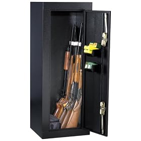 HOMAK HS30103630 12-Gun Security Cabinet, Gloss Black