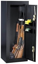 HOMAK HS30103630 12-Gun Security Cabinet, Gloss Black