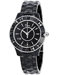 Christian Dior Womens CD1231E0C001 Black VIII Black Dial Ceramic Watch