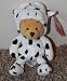 Retired Disney Winnie the Pooh Spotted Cow 9 Plush Bean Bag Doll MINT with Tags