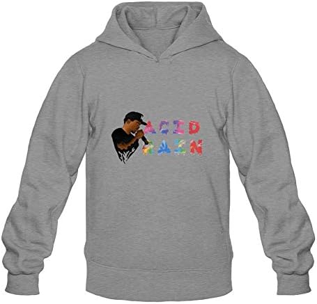 Men's Acid Rap Chance The Rapper Silk Poster Oil On Canvas Hoodies Dark Grey XXL