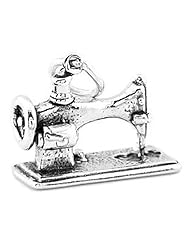 Sterling Silver Three Dimensional Large Size Sewing Machine Charm