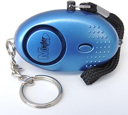 EPOSGEAR 25 Bulk Pack Mini Minder Loud Personal Staff Panic Rape Attack Safety Security Alarm with Flashlight 140db - Secured by Design Approved (UK Police Preferred Specification) (Metallic Blue)