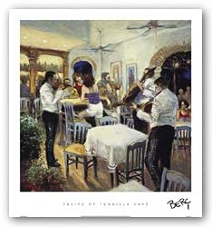 Felipe Of Tequilla Cafe by Berc 24"x24" Art Print Poster