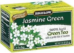 Bigelow Green Tea with Jasmine 20-Count Boxes (Pack of 6)