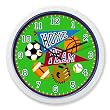 Olive Kids - Game On Clock (White)