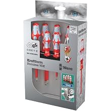 Wera 3160 i/7 Kraftform Stainless Screwdiver Set, 7-Pieces