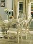 Set of 2 Antique Buttermilk Finish Round Dining Ch