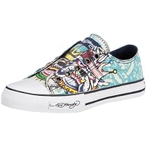 Ed Hardy Lowrise Stencil 29SLR110K, Unisex - Kinder Sneaker