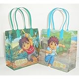 Diego Party Favor Goodie Small Gift Bags 12