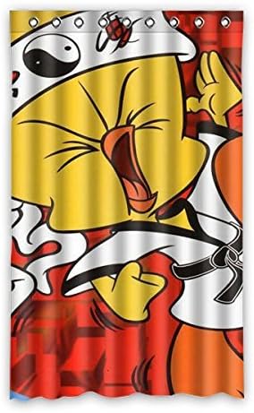 DONGMEN Customize Cartoon Tweety Bird Window Curtain Panels 52"x84" (one piece)