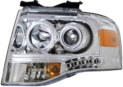 Ford Expedition 07-08 Projctor Head Lamps / Lights Chrome Clear Amber Euro Performance