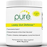 Leaky Gut Defense - 168gm Powder (appox 30 servings per container) | IMPROVED FORMULA: Now Sweetened with Monk Fruit - Stevia-FREE! | Contains: L-Glutamine, Arabinogalactan, Licorice Root 10:1 (deglycyrrhized) | Aloe Leaf (standardized to 50% polysaccharides) | Pharmaceutical Grade