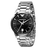 Emporio Armani montre homme acier noir AR2440