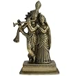 Brass Figurines Lord Krishna and Radha