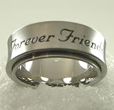Forever Friends Spinner Ring High Quality Etched Stainless Steel