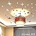 Alrens_DIY(TM)8.5cm50pcs Bling-Bling Stars DIY Acrylic Removable Decorative Mirror Surface Crystal Wall Stickers 3D Home Decal Room Murals Wall Paper Decor Gift
