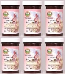 Naturessunshine X Action (Women) Herbal Combination Supplement 100 Capsules (Pack of 6)
