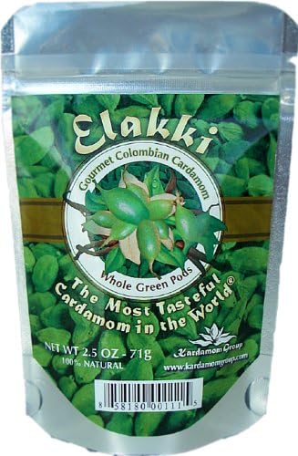 (Pack of 2) Green Cardamom Pods (2.5 Oz) Fresh JUMBO Grade Natural Hand Selected