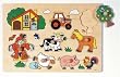 Goki 57995 - Steckpuzzle Bauernhof VI