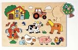 Goki 57995 - Steckpuzzle Bauernhof VI - 