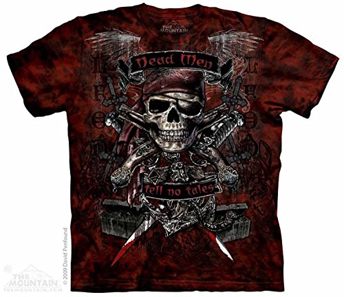 Mountain Dead Men Adult Size T-shirt , Maroon , X-Large