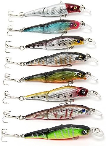 VASL 8Pcs 3.6In Hard Bait Vibration VIB JIG Lure Iron Sinking Fishing Wobblers Fly Carp Fishing Lure - Tackle