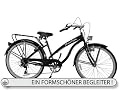 26 Zoll Damen Beachcruiser schwarz Beach Cruiser Fahrrad Custom Bike