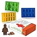 Just IMAGINE - Silicone Candy Molds & Ice Cube Trays - SET OF 3 - Lego Mold - Figures & Building Bricks Especially for Lego Lovers!