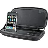Pink Portable Stereo Speaker Case With iPod/iPhone Dock