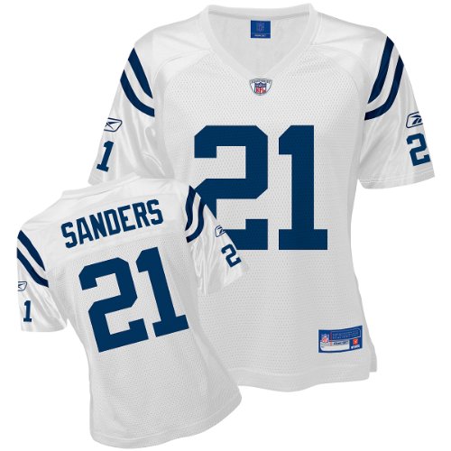 Reebok Indianapolis Colts Bob Sanders Women's Replica White Jersey Medium