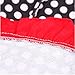 CFHKStore Pocket Polka Apron Ruffle Dot Canvas Style Cooking Uniform Smart Adorable