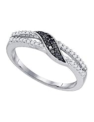 0.19CT BLACK DIAMOND FASHION RING