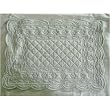 Quilted Cotton French Scalloped Placemats - Set of 6
