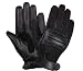 Automotive : Black Leather and Mesh Ultra Riding Gloves - Size : Large