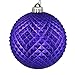 Vickerman 530054-2.75" Purple Durian Glitter Ball Christmas Tree Ornament (12 pack) (N188466D)