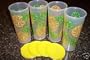 Tupperware TUMBLER SET of 4 Citrus 16 oz
