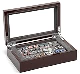 16 Pair Chocolate Cufflinks Collector's Storage Case