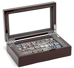16 Pair Chocolate Cufflinks Collector's Storage Case