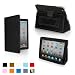 Snugg iPad 2 Leather Case Cover and Flip Stand with Elastic Hand Strap and Premium Nubuck Fibre Interior (Black) - Automatically Wakes and Puts the iPad 2 to Sleep. Superior Quality Design as Featured in GQ Magazine