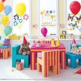 Eva Pink/Orange Foam Chairs (Set of 2)