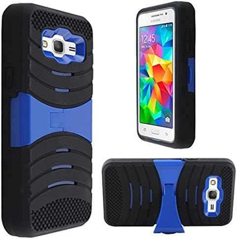 U-Case Hybrid Cover Case for {T-Mobile/Metro} Samsung Galaxy On5 SM-G550T / SM-G550T1 (BLACK &amp; BLUE)